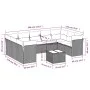 Set de sofás de jardín 10 pzas con cojines ratán sintético gris de , Conjuntos de jardín - Ref: Foro24-3218140, Precio: 582,1...