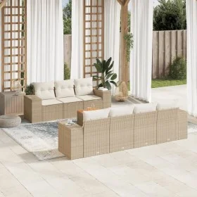 Garden sofa set with beige cushions 8 pcs PE rattan by , Garden sets - Ref: Foro24-3225351, Price: 588,44 €, Discount: %