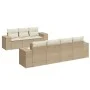 Garden sofa set with beige cushions 8 pcs PE rattan by , Garden sets - Ref: Foro24-3225351, Price: 588,44 €, Discount: %