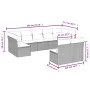 9-piece garden sofa set with beige synthetic rattan cushions by , Garden sets - Ref: Foro24-3218149, Price: 539,74 €, Discoun...