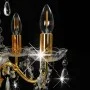 Lámpara de araña con cuentas de cristal dorado redonda 5 x E14 de vidaXL, Lámparas - Ref: Foro24-281602, Precio: 63,02 €, Des...