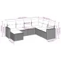 7-piece garden sofa set and beige synthetic rattan cushions by , Garden sets - Ref: Foro24-3219289, Price: 428,30 €, Discount: %