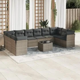 11-teiliges Gartensofa-Set und graue synthetische Rattankissen von , Gartensets - Ref: Foro24-3218210, Preis: 625,80 €, Rabat...