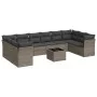 11-teiliges Gartensofa-Set und graue synthetische Rattankissen von , Gartensets - Ref: Foro24-3218210, Preis: 625,80 €, Rabat...