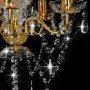 Lámpara de araña con cuentas de cristal dorado redonda 5 x E14 de vidaXL, Lámparas - Ref: Foro24-281602, Precio: 63,02 €, Des...