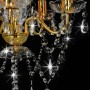 Round Gold Crystal Beaded Chandelier Lighting 5 x E14 by vidaXL, Lamps - Ref: Foro24-281602, Price: 63,98 €, Discount: %