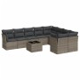 Set de sofás de jardín 10 pzas con cojines ratán sintético gris de , Conjuntos de jardín - Ref: Foro24-3218180, Precio: 570,3...