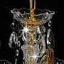 Lámpara de araña con cuentas de cristal dorado redonda 5 x E14 de vidaXL, Lámparas - Ref: Foro24-281602, Precio: 63,02 €, Des...