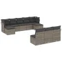 10-piece garden sofa set with gray synthetic rattan cushions by , Garden sets - Ref: Foro24-3218290, Price: 526,02 €, Discoun...