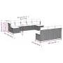 10-piece garden sofa set with gray synthetic rattan cushions by , Garden sets - Ref: Foro24-3218290, Price: 526,02 €, Discoun...