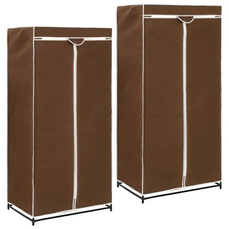 Kleiderschränke 2 Einheiten braun 75x50x160 cm von vidaXL, Kleiderschränke - Ref: Foro24-282442, Preis: 45,63 €, Rabatt: %