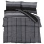 Dunkelgraues Bettbezug-Set aus Baumwolle, 140 x 200 cm von , Bettbezüge - Ref: Foro24-136428, Preis: 24,70 €, Rabatt: %