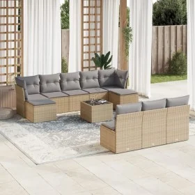 11-piece garden sofa set with beige synthetic rattan cushions by , Garden sets - Ref: Foro24-3218299, Price: 617,83 €, Discou...