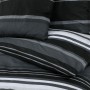 Juego de funda nórdica algodón negro y blanco 225x220 cm