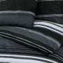 Schwarz-weißes Bettbezug-Set aus Baumwolle, 225 x 220 cm von , Bettbezüge - Ref: Foro24-136505, Preis: 28,60 €, Rabatt: %
