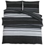 Juego de funda nórdica algodón negro y blanco 200x200 cm de , Fundas de nórdico - Ref: Foro24-136496, Precio: 34,80 €, Descue...