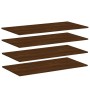 Wandregale 4 Stück braunes Holzwerkstoff 100x50x1,5 cm von , Regale und Regale - Ref: Foro24-838308, Preis: 59,74 €, Rabatt: %