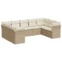 9-piece garden sofa set with beige synthetic rattan cushions by , Garden sets - Ref: Foro24-3218128, Price: 610,22 €, Discoun...