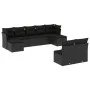 8-piece garden sofa set and black synthetic rattan cushions by , Garden sets - Ref: Foro24-3218265, Price: 502,76 €, Discount: %