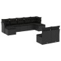 8-teiliges Gartensofa-Set und schwarze synthetische Rattankissen von , Gartensets - Ref: Foro24-3218265, Preis: 501,62 €, Rab...