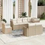 Garden sofa set with beige cushions 8 pcs PE rattan by , Garden sets - Ref: Foro24-3219228, Price: 586,55 €, Discount: %