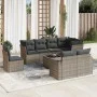 9-teiliges Gartenmöbel-Set und graue synthetische Rattankissen von , Gartensets - Ref: Foro24-3219240, Preis: 564,21 €, Rabat...
