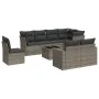 9-teiliges Gartenmöbel-Set und graue synthetische Rattankissen von , Gartensets - Ref: Foro24-3219240, Preis: 564,21 €, Rabat...