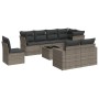 9-teiliges Gartenmöbel-Set und graue synthetische Rattankissen von , Gartensets - Ref: Foro24-3219240, Preis: 563,26 €, Rabat...