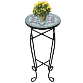 Mosaic side table for green and white plants by , Pot stands - Ref: Foro24-41130, Price: 44,30 €, Discount: %