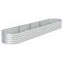 Arriate de acero galvanizado plateado 400x80x44 cm de , Maceteros y jardineras - Ref: Foro24-45516, Precio: 166,46 €, Descuen...