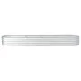 Arriate de acero galvanizado plateado 400x80x44 cm de , Maceteros y jardineras - Ref: Foro24-45516, Precio: 162,81 €, Descuen...