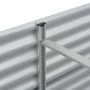 Blumenbeet aus silberverzinktem Stahl, 400 x 80 x 44 cm von , Töpfe und Pflanzgefäße - Ref: Foro24-45516, Preis: 149,46 €, Ra...