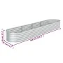 Blumenbeet aus silberverzinktem Stahl, 400 x 80 x 44 cm von , Töpfe und Pflanzgefäße - Ref: Foro24-45516, Preis: 149,46 €, Ra...