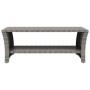 Grauer Couchtisch aus synthetischem Rattan, 100 x 50 x 40 cm von , Couchtisch - Ref: Foro24-319391, Preis: 108,90 €, Rabatt: %