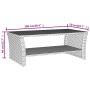 Grauer Couchtisch aus synthetischem Rattan, 100 x 50 x 40 cm von , Couchtisch - Ref: Foro24-319391, Preis: 108,90 €, Rabatt: %