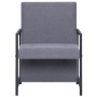 Sessel mit verchromten Beinen aus hellem grauem Stoff von , Sessel - Ref: Foro24-282355, Preis: 112,47 €, Rabatt: %