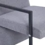 Sillón con patas cromadas de tela gris claro de , Sillones - Ref: Foro24-282355, Precio: 110,76 €, Descuento: %