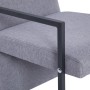 Sillón con patas cromadas de tela gris claro by , Armchairs - Ref: Foro24-282355, Price: 112,47 €, Discount: %
