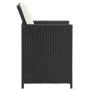 Sillas de jardín con cojines 4 unidades ratán sintético negro de , Sillas de jardín - Ref: Foro24-316802, Precio: 172,13 €, D...