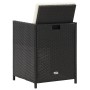 Sillas de jardín con cojines 4 unidades ratán sintético negro by , Garden chairs - Ref: Foro24-316802, Price: 173,41 €, Disco...