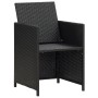 Sillas de jardín con cojines 4 unidades ratán sintético negro by , Garden chairs - Ref: Foro24-316802, Price: 173,41 €, Disco...
