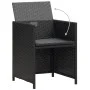 Sillas de jardín con cojines 4 unidades ratán sintético negro de , Sillas de jardín - Ref: Foro24-316802, Precio: 172,13 €, D...