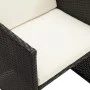 Sillas de jardín con cojines 4 unidades ratán sintético negro de , Sillas de jardín - Ref: Foro24-316802, Precio: 172,13 €, D...