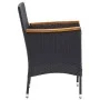 Gartenesszimmerstühle, 4 Stück, schwarzes Kunststoffrattan von , Gartenstühle - Ref: Foro24-318502, Preis: 237,90 €, Rabatt: %