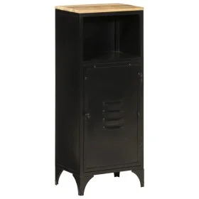 Mueble de baño hierro y madera maciza de mango 40x27x90 cm by , Bathroom furniture - Ref: Foro24-358563, Price: 114,62 €, Dis...