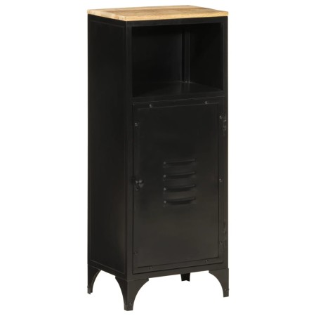 Eisen- und massives Mangoholz-Badezimmermöbel 40x27x90 cm von , Badezimmermöbel - Ref: Foro24-358563, Preis: 143,53 €, Rabatt: %
