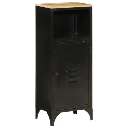 Mueble de baño hierro y madera maciza de mango 40x27x90 cm by , Bathroom furniture - Ref: Foro24-358563, Price: 114,43 €, Dis...