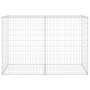 Muro de gaviones con cubiertas acero galvanizado 150x60x100 cm