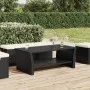 Black coffee table 100x50x40 cm synthetic rattan by , Coffee table - Ref: Foro24-319390, Price: 86,21 €, Discount: %