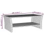 Black coffee table 100x50x40 cm synthetic rattan by , Coffee table - Ref: Foro24-319390, Price: 86,21 €, Discount: %